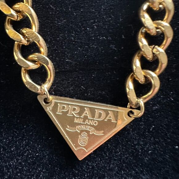 Prada Jewelry - Repurposed Prada Necklace NON TARNISH